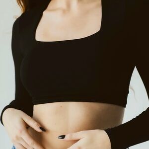 Long Sleeve Square Neck Brame